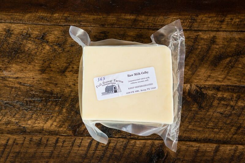 Raw Milk Colby Cheese
