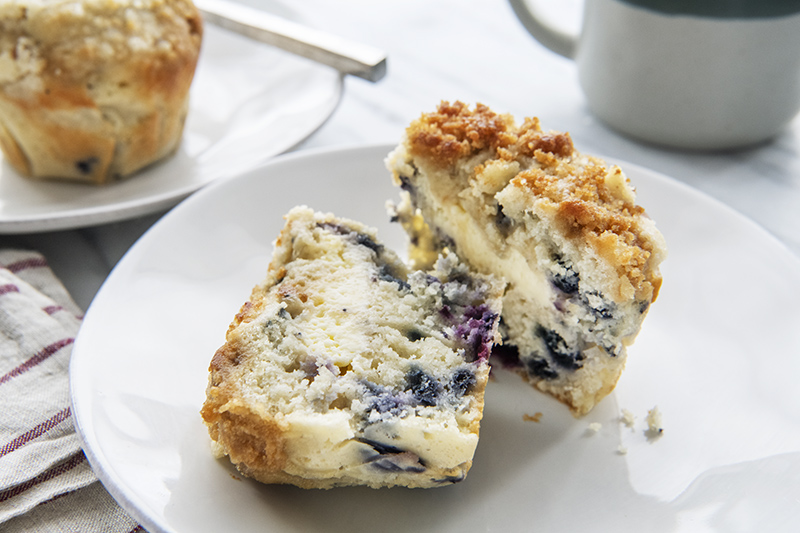 Blueberry & Cream Cheese Muffins 1