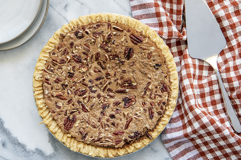 Chocolate Bourbon Pecan Pie