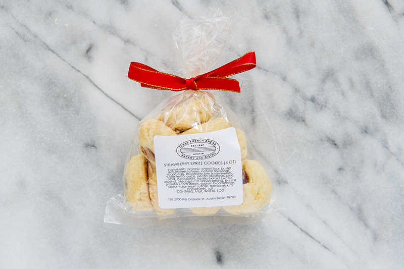 Strawberry Spritz Cookies