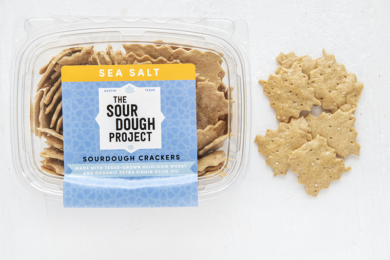 Sea Salt Sourdough Crackers