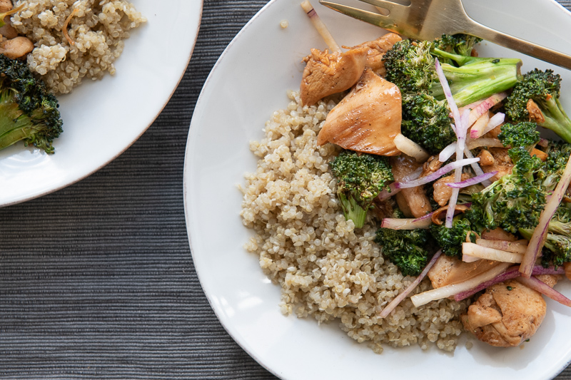 Tiger Cry Chicken, Roasted Broccoli, and Nuoc Cham Quinoa Meal Kit