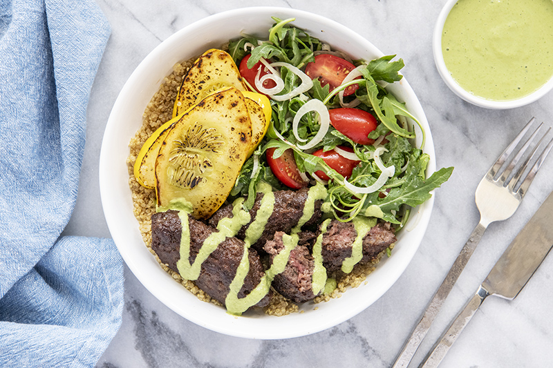 Beef Kofta with Quinoa & Arugula Fennel Salad Meal Kit