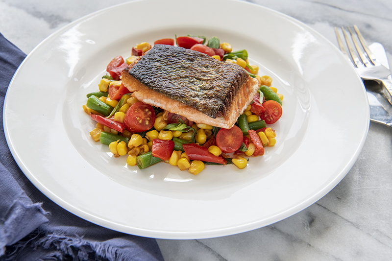 Riverence Steelhead Trout with Summer Succotash Meal Kit