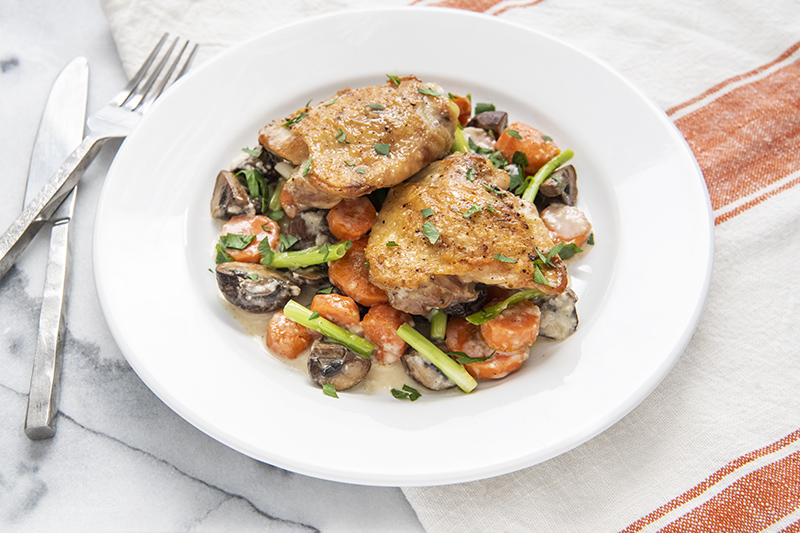 Chicken Fricassee with White Wine Cream Sauce Meal Kit
