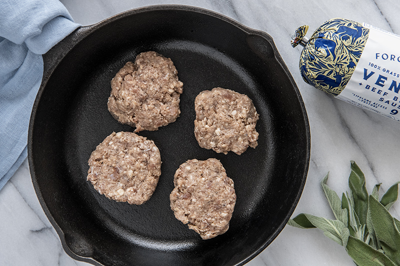 100% Grass-Fed Venison & Beef Breakfast Sausage