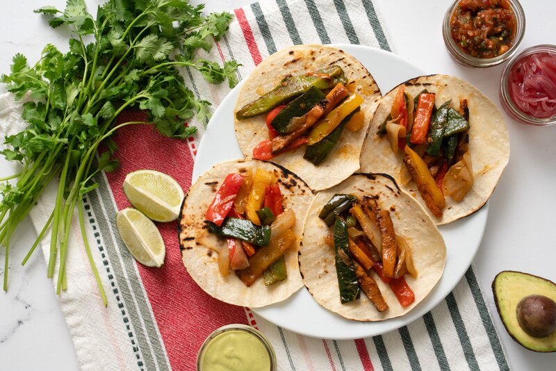 Plant Based Cooked Veggie Fajitas