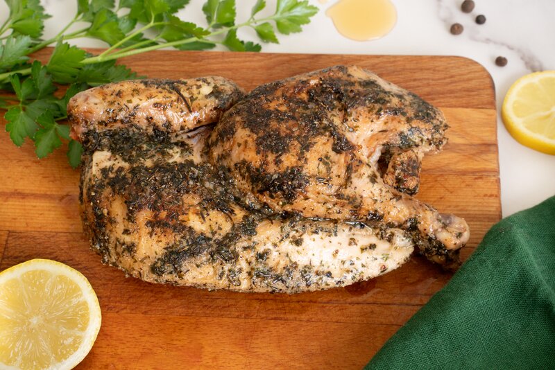 Pastured-Raised Rotisserie Whole Chicken with Lemon & Herbs Seasoning