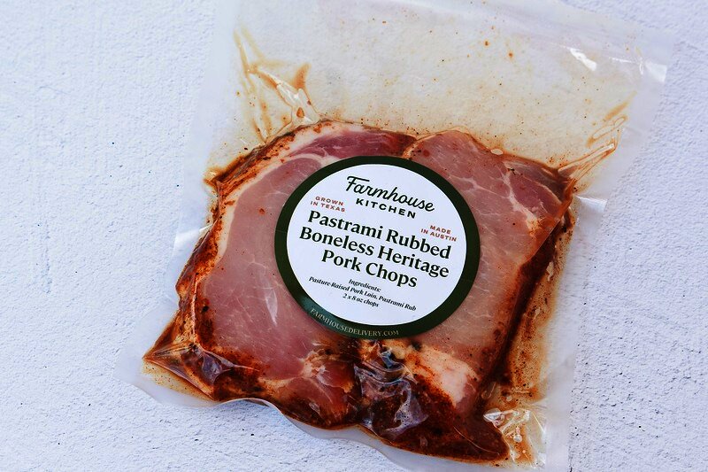 Pastrami Rubbed Boneless Heritage Pork Chops