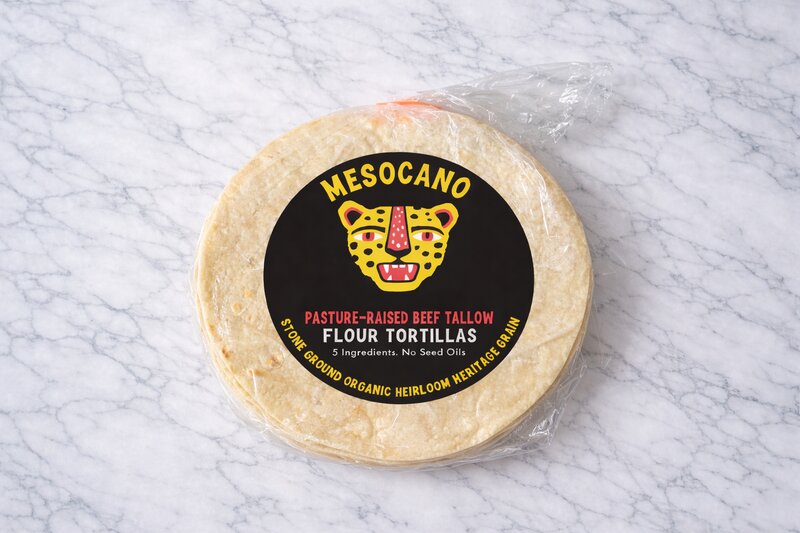 100% Grass-Fed Beef Tallow Flour Tortillas