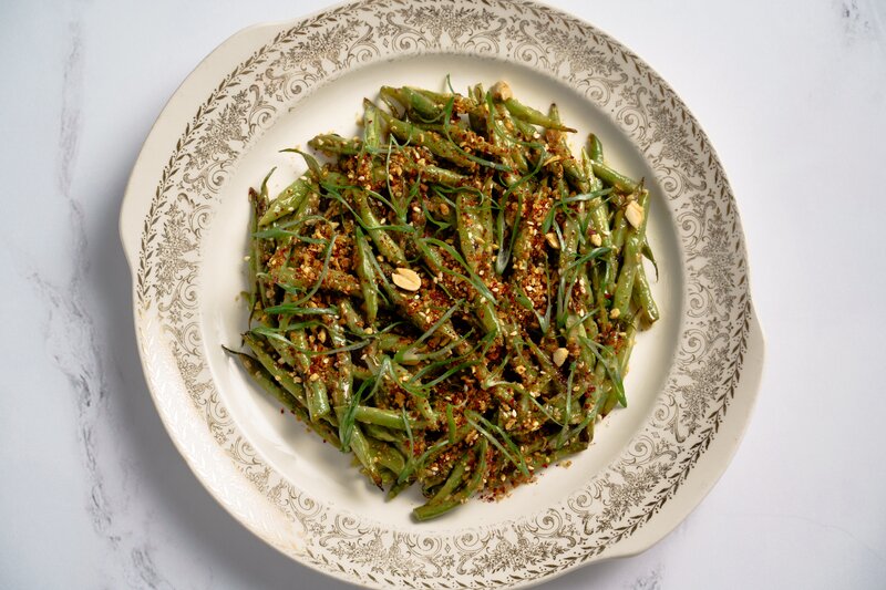 Asian Honey Mustard Green Bean Salad