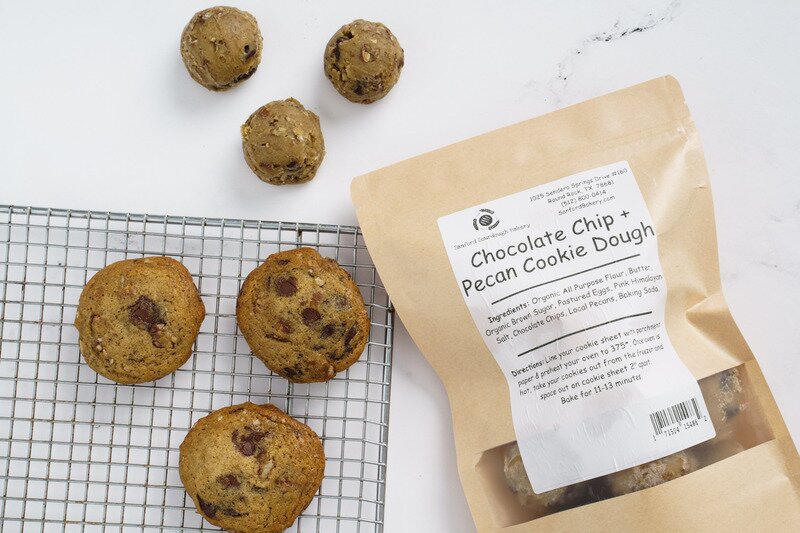 Frozen Chocolate Chip & Pecan Cookie Dough