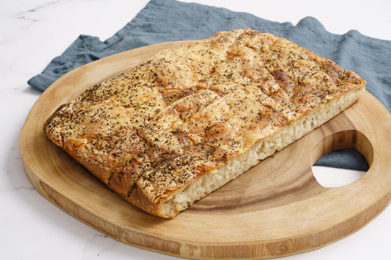 Italian Herb & Cheese Sourdough Focaccia