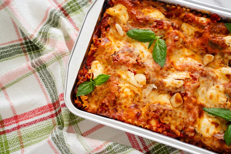 Basil & Garlic Lasagna Bolognese