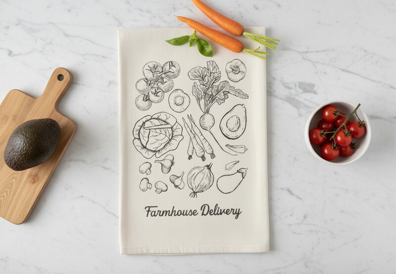 Farmhouse Delivery Tea Towel