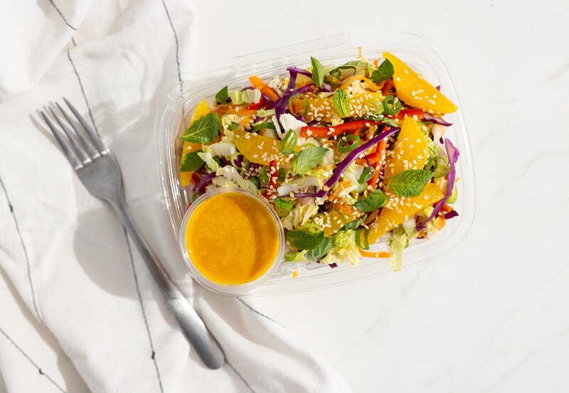Chinese Chicken Salad with Carrot-Ginger Vinaigrette 2