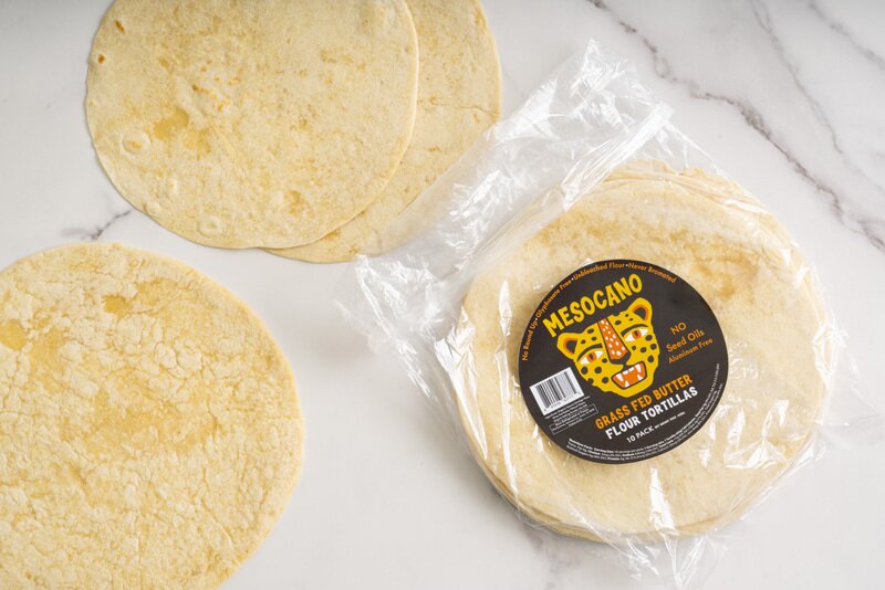 100% Grass-Fed Butter Flour Tortillas