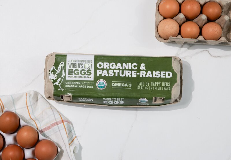 Local Organic Pastured-Raised Chicken Eggs