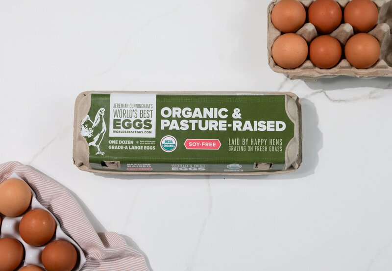 BOGO 50% Off Local Organic Soy-Free Pasture-Raised Chicken Eggs