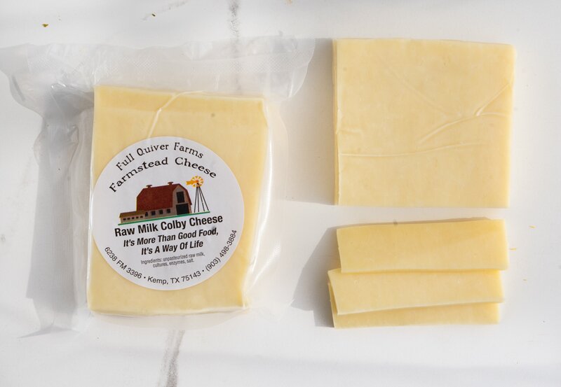 Raw Milk Colby Cheese