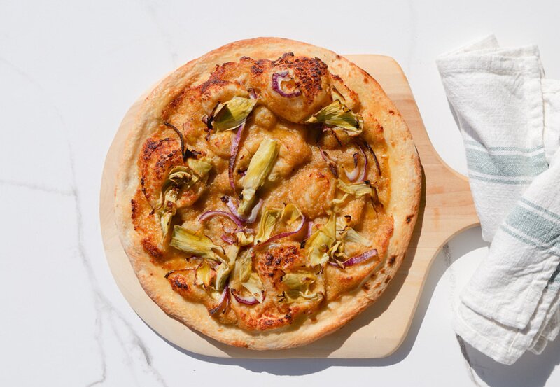 Garlic Confit Plant Based Pizza