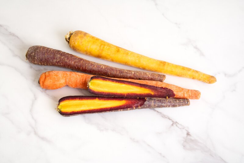 Organic Loose Rainbow Carrots