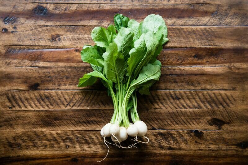 Organic White Japanese Turnips